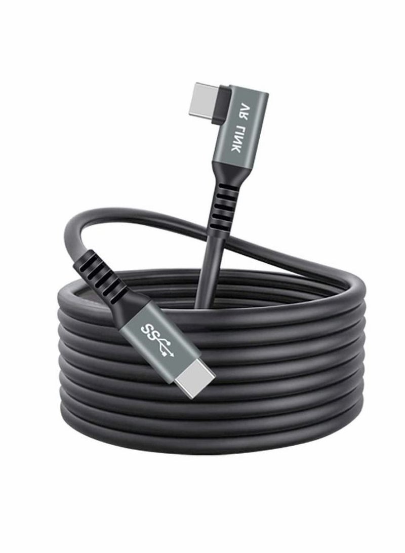 SYOSI USB C to C High Speed Data Transfer Fast Charging ​for VR Headset and Gaming PC with USB A Male Adapter Cable Manager 16ft C C USB 3.2 Gen1 VR Link Serial Cable for Oculus Quest 1 2 Connecting Cable - Image 1