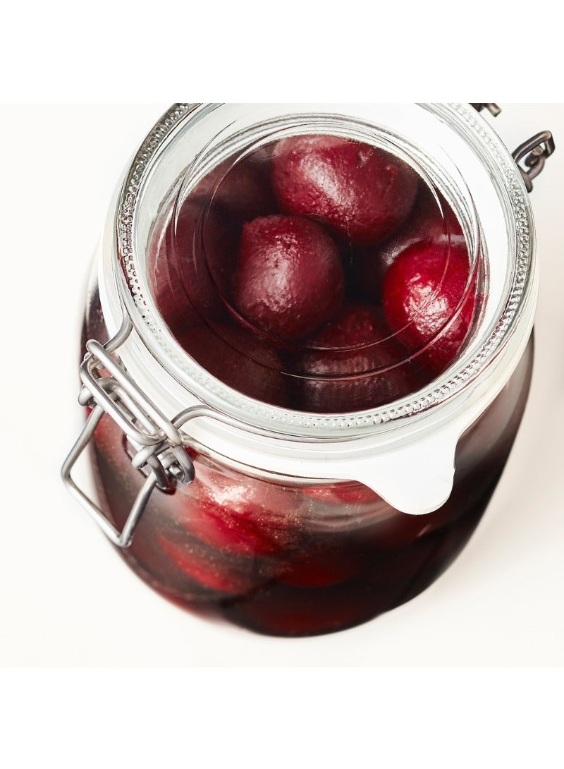 KORKEN Jar with Lid, Clear Glass, 1L - Image 2