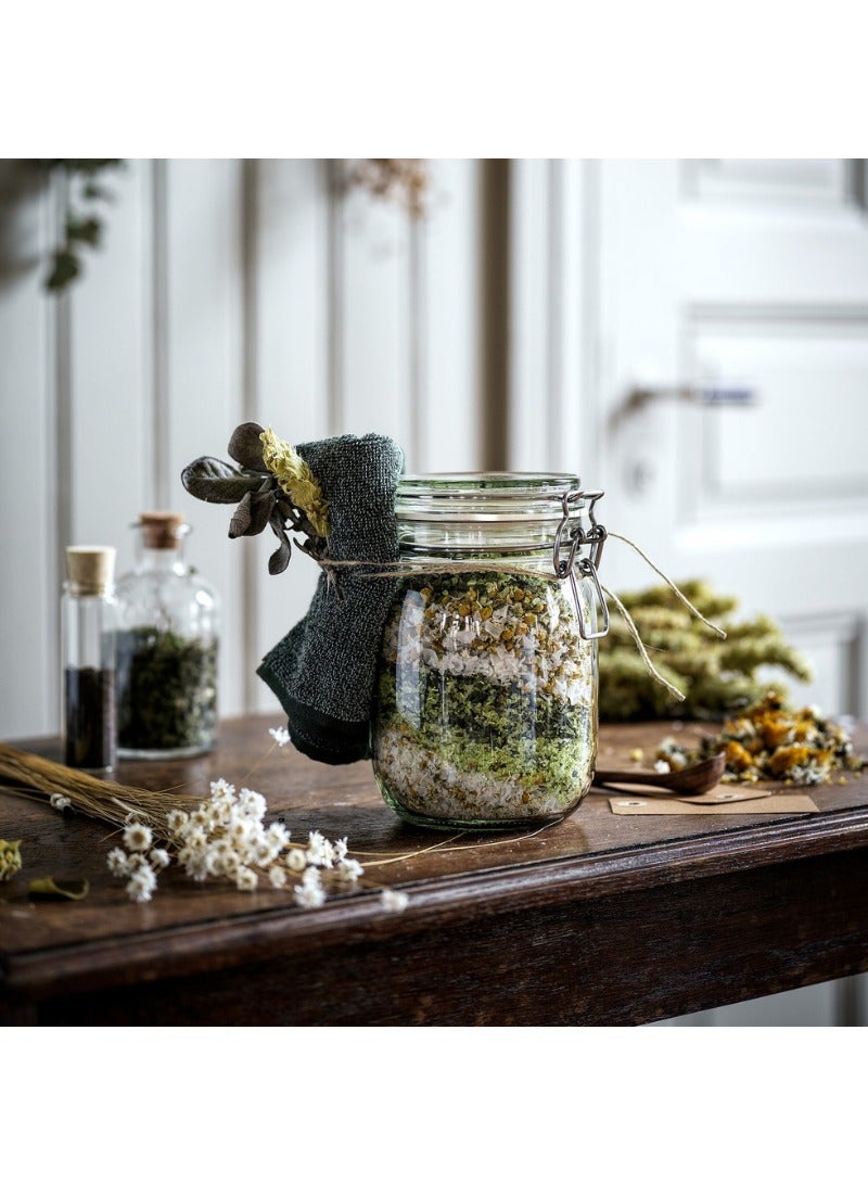 KORKEN Jar with Lid, Clear Glass, 1L - Image 5