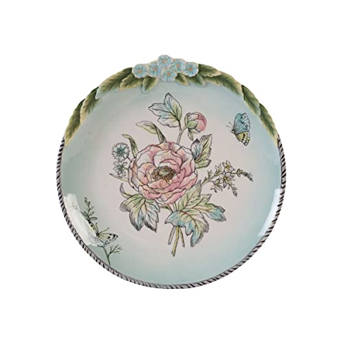Fitz & Floyd Fitz and Floyd Fitz & Floyd English Garden Bloom Accent Plate, Set of 4, 9 Inch, Blue - Image 2