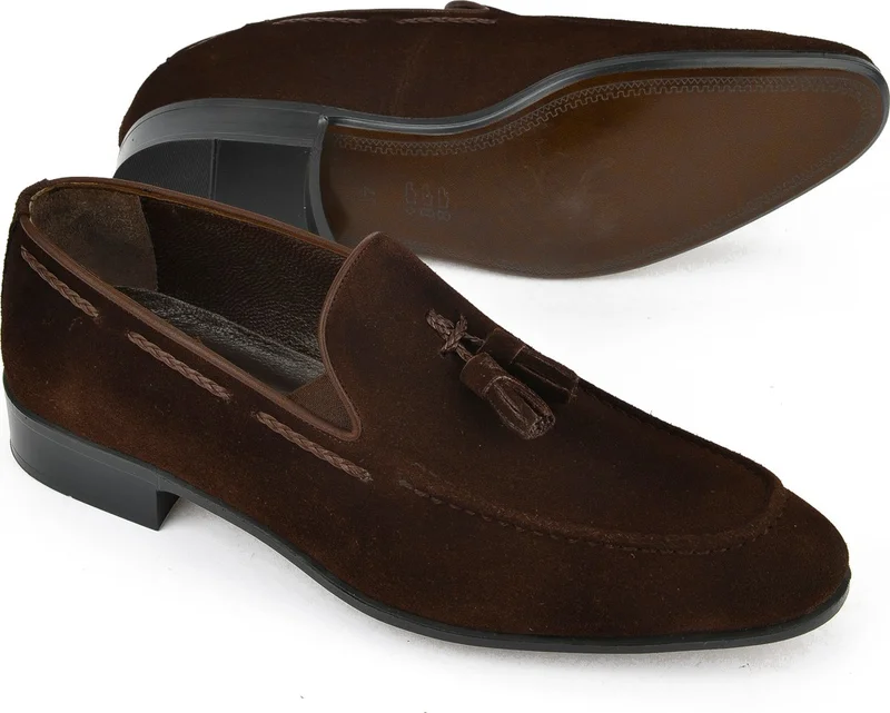 زيا Men's Leather Classic Shoes 151985Z1001 Brown