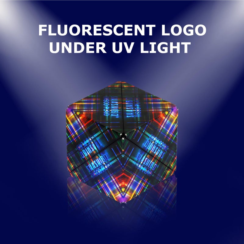 SHASHIBO Shape Shifting Box - Award-Winning, Patented Fidget Cube w/ 36 Rare Earth Magnets - Transforms Into Over 70 Shapes, Download Fun in Motion Toys Mobile App (Artist Series - Disco Plaid) - Image 5