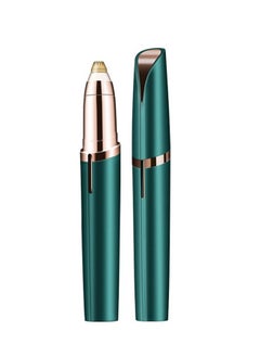 INSENSE Electric eyebrow trimmer green 13x1.9 cm, rechargeable eyebrow trimmer, beauty trimmer, eyebrow pencil USB charging  - Image 1
