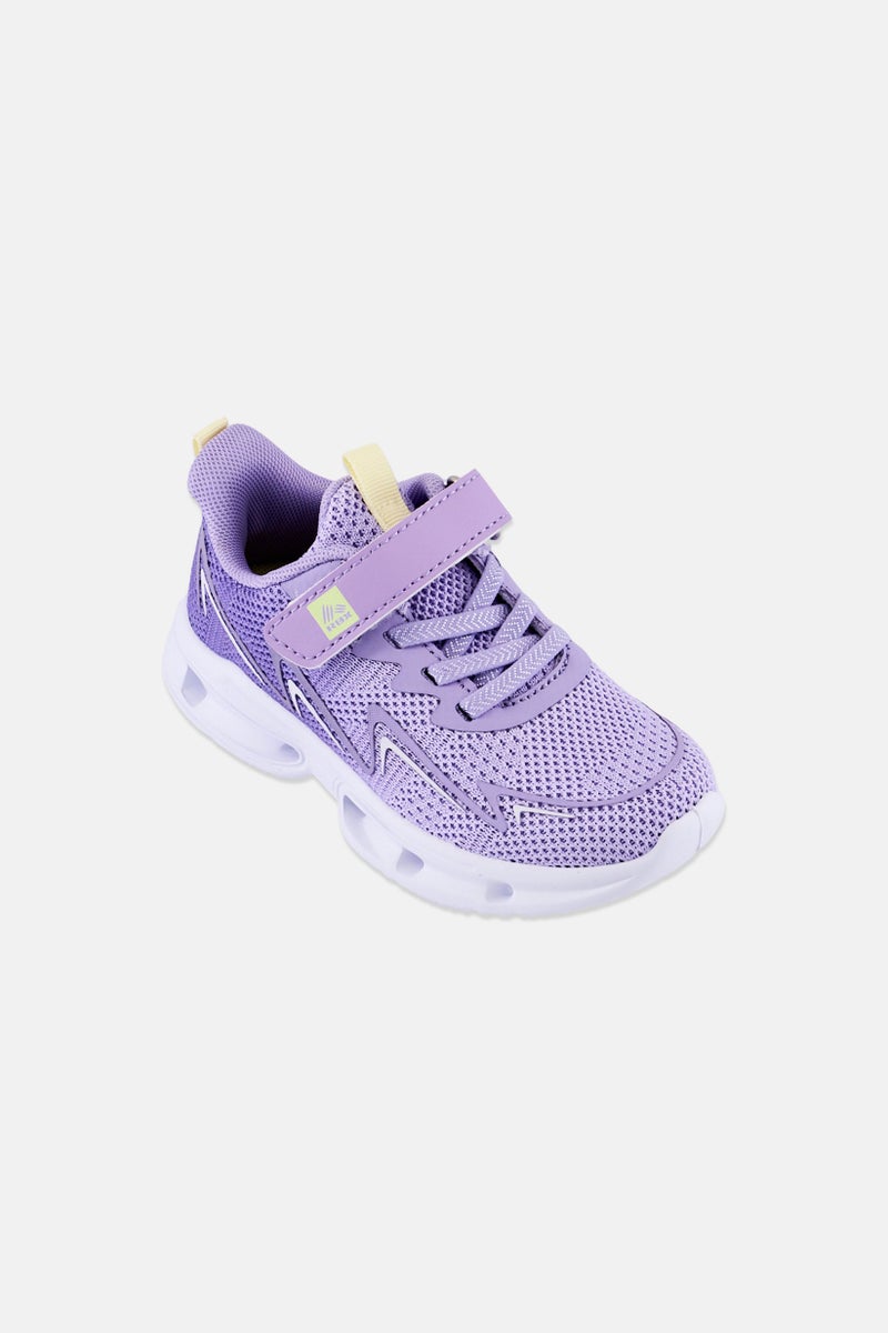 RBX Toddlers Girl Velcro Closure Sports Shoes, Purple - Image 1