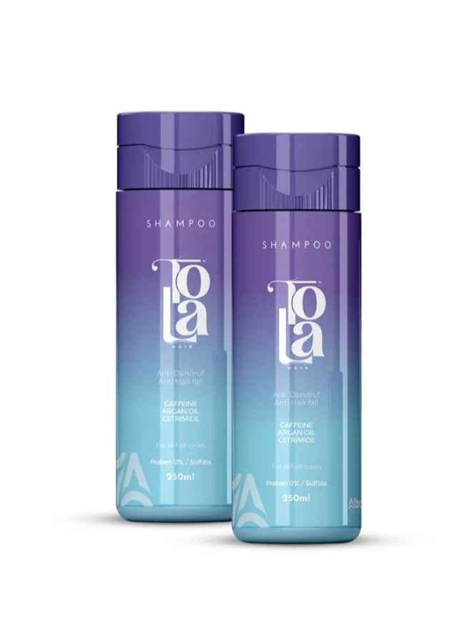 Tola 2 Sets of Hair Shampoo Anti Dandruff & Anti Fall Hair Shampoo - 500ml - Image 1