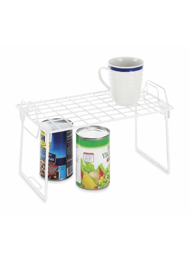 Whitmor 6023-3812 Small Wire Grid Stacking Shelf Rack, White - Image 5
