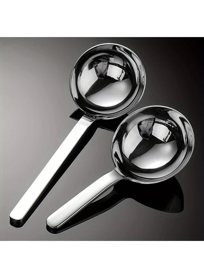 Large Bowl Spoon Short Handle Long Handle Thickened Stainless Steel Soup Serving Spoon - Image 2