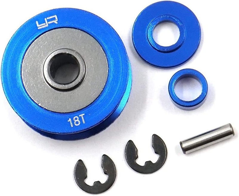 TATA-006BU Aluminum 18T Pulley : Tamiya TA06 XV-01 PRO TC