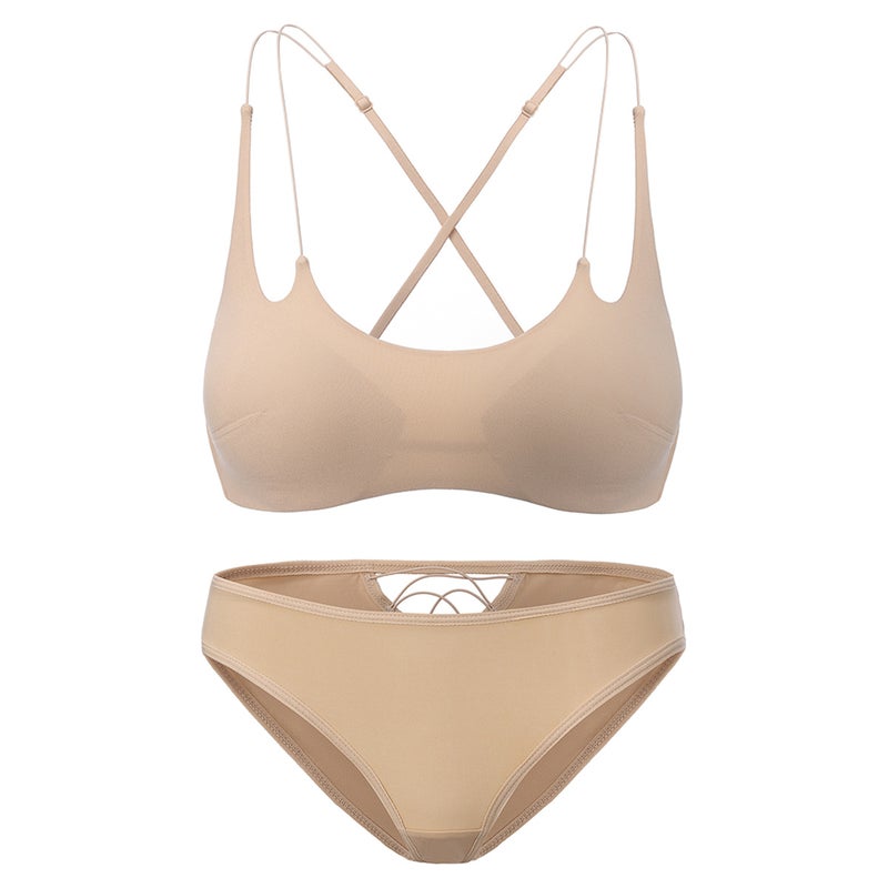 Women's Wire-Free Cross-Back Push-Up Bra, French Style, Lightly Padded - Image 5