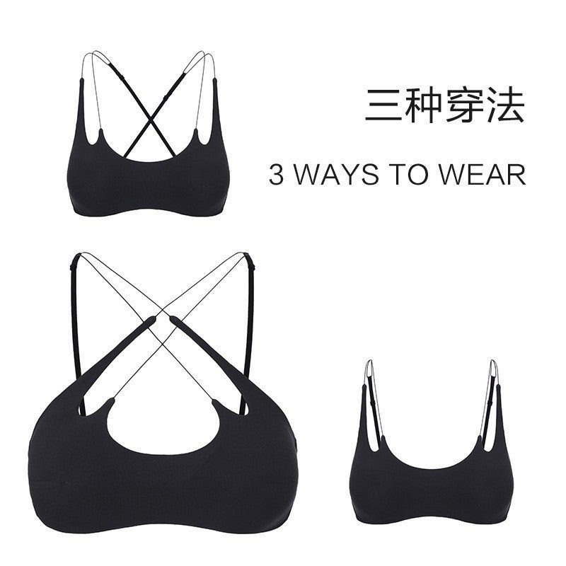 Women's Wire-Free Cross-Back Push-Up Bra, French Style, Lightly Padded - Image 4