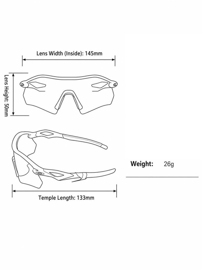 Oakley Radar EV Path Cycling & Running Sunglasses 9208 - Image 5