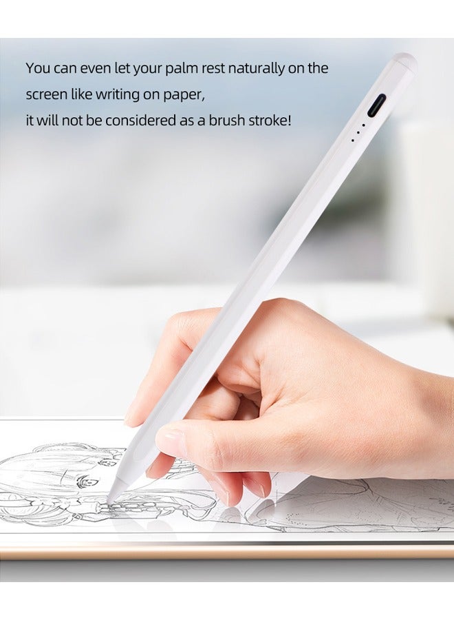 Stylus Pen for iPad 2018-2023, Fast Charging Pencil with Tilt Sensitivity & Palm Rejection, Magnetic Pen for iPad Air 3/4/5, iPad Mini 5/6, iPad 6/7/8/9/10, iPad Pro 11"/12.9" - Image 5