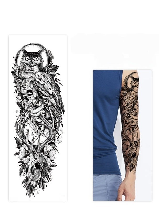 تاتو سليف كامل الذراع نسر أسود