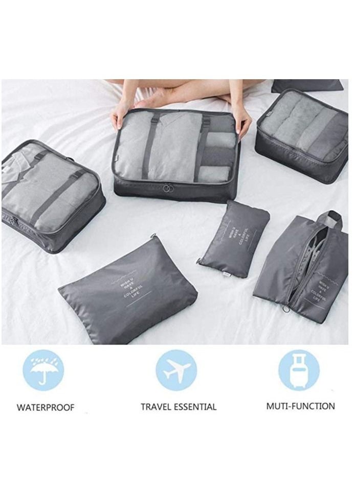 Womdee 7Pcs SET Travel Luggage Organizer Packing Cubes Set Storage Bag Waterproof Laundry Bag Traveling Accessories  - Image 4