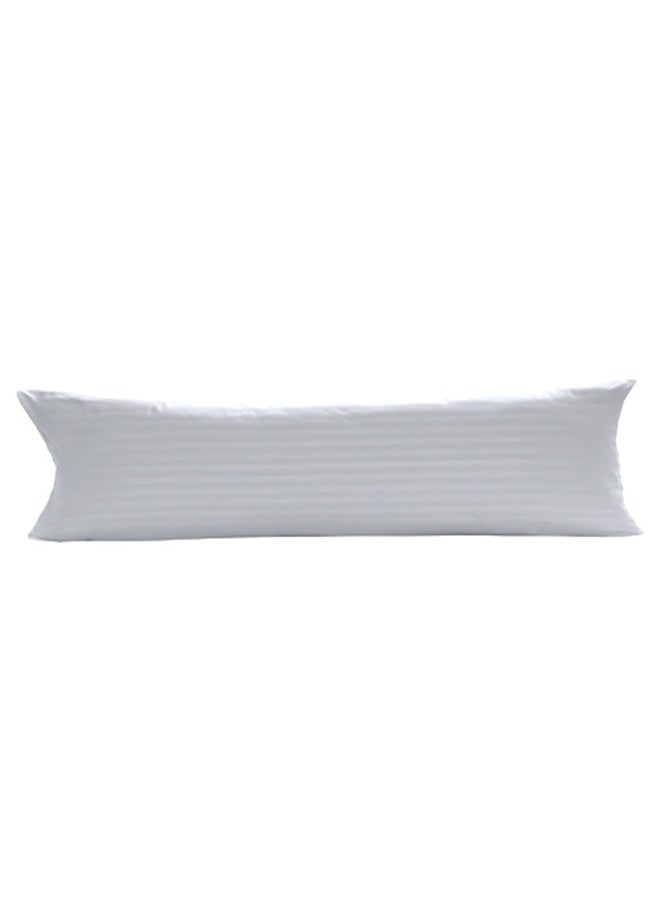 snooze - Hotel Long pillowcase, striped, white, 45*120 cm - Image 1