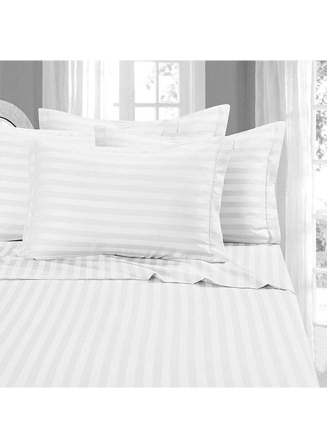 snooze - Hotel Long pillowcase, striped, white, 45*120 cm - Image 1