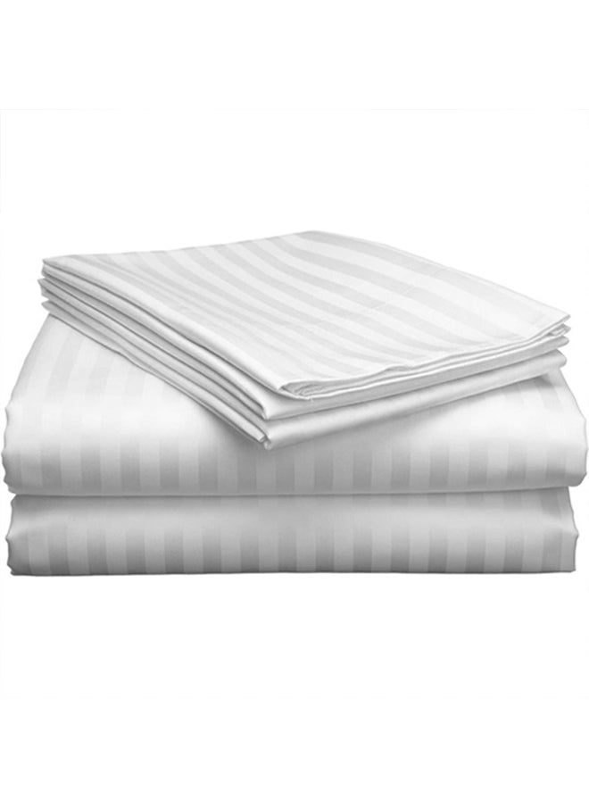 snooze - Hotel Long pillowcase, striped, white, 45*120 cm - Image 1