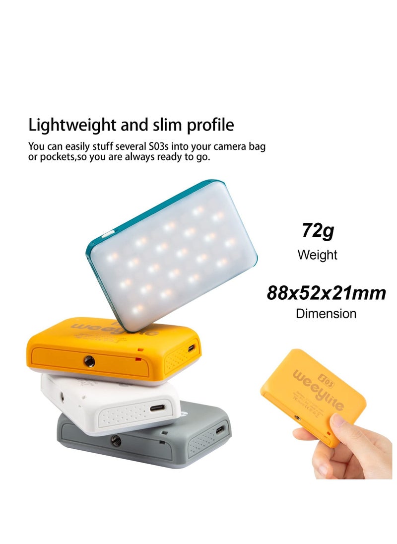 Y&D - RGB Video Light, Bluetooth APP Control LED Camera Light 360° Full Color CRI95+ Dimmable 2800K-6800K Rechargeable Photography Lighting for DSLR, Conference, Vlog-Blue - Image 1