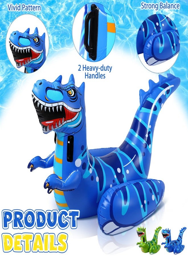 Arrowbash مجموعة ألعاب عوامات حمام السباحة القابلة للنفخ من آروباش، 4 قطع، لعبة ديناصورات عملاقة قابلة للركوب لشخصين، مناسبة للمراهقين والبالغين، لعبة سباحة مائية ممتعة في الهواء الطلق، هدية مثالية للمنافسة العائلية - Image 2