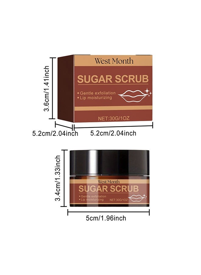 West&Month - Sugar Scrub，Lip Exfoliator and Moisturizer For Dry Chapped Lips-30G - Image 1