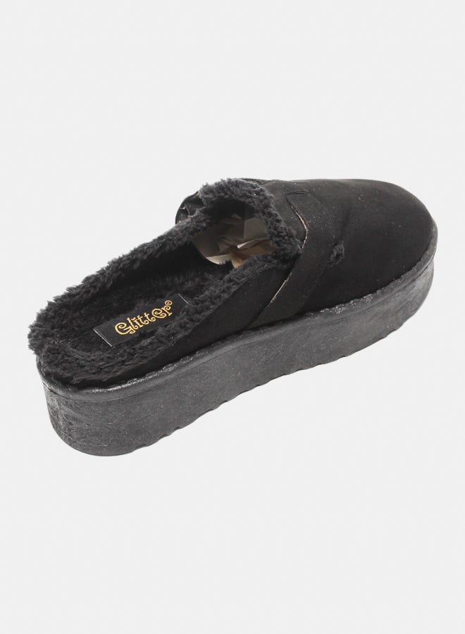 Glitter Women Slippers - Black - Image 4