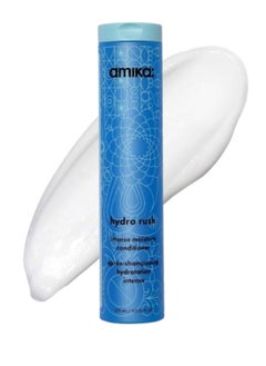 amika Amika Hydro Rush Intense Moisture Conditioner – Deep Hydrating Conditioner with Hyaluronic Acid and Squalane for Long-Lasting Softness, Shine, and 72-Hour Hydration for Dry, Thirsty Hair – 9.2 oz / 275 ml, Vegan & Cruelty-Free  - Image 1