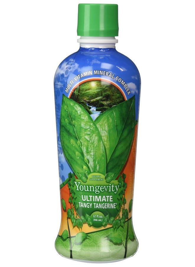 youngevity Youngevity Majestic Earth - Ultimate Tangy Tangerine®, 32 FL Oz - Gluten-Free Liquid Multivitamins for Men, Women & Daily Immune Support for Kids - Boost Complete Nutritional Drink for Health, Energy 