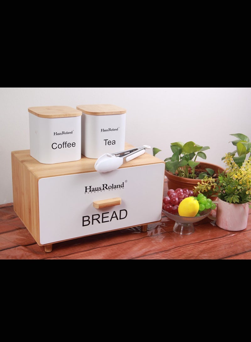 HausRoland Aisha bread box with storage jars - Image 3