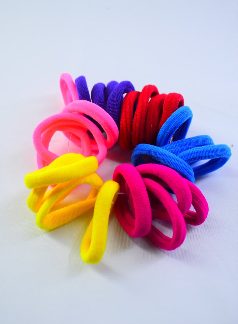 Loquat 72 Pieces High quality Colored Rubber Hair Tie - Image 3