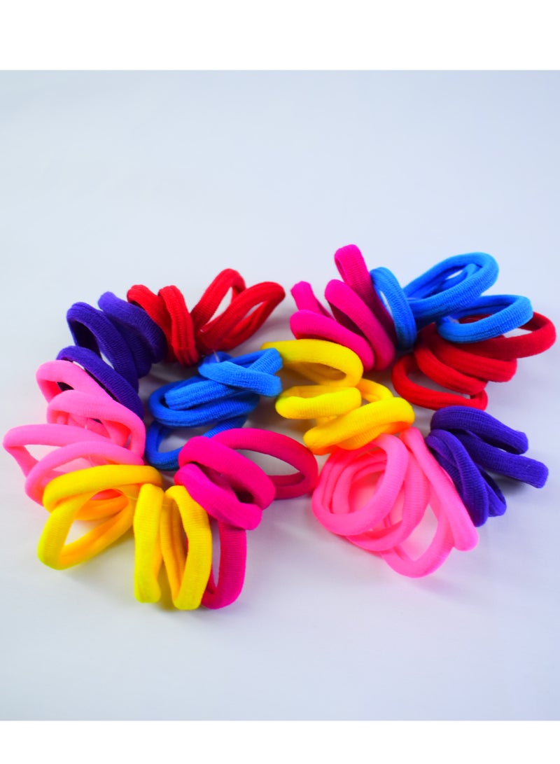 Loquat 72 Pieces High quality Colored Rubber Hair Tie - Image 2