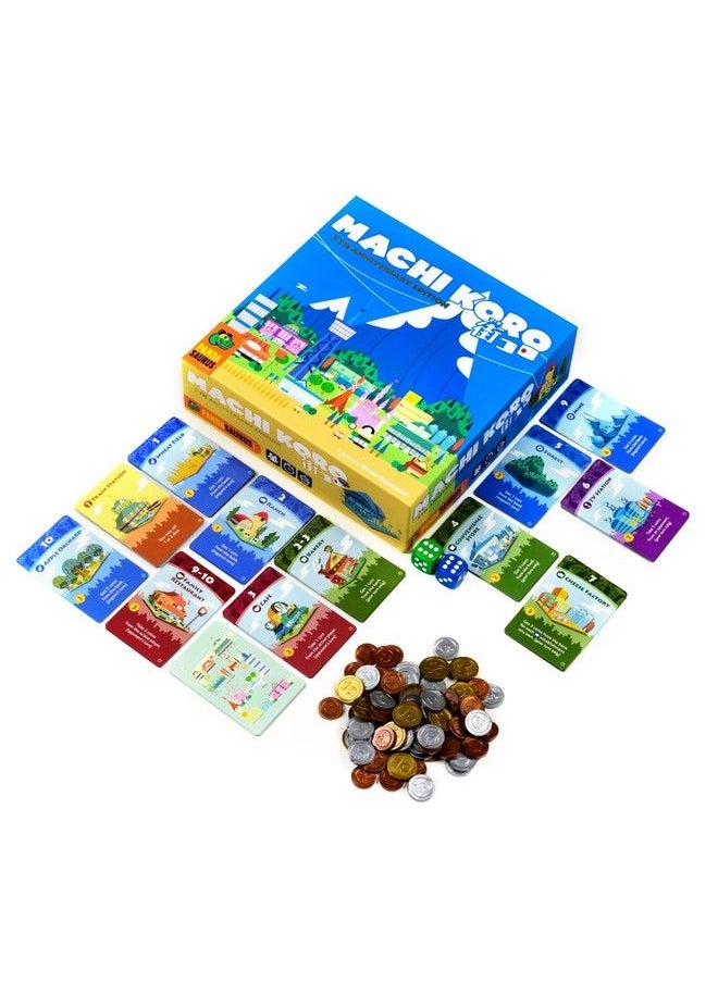 Pandasaurus Games Machi Koro Board Game ; Japanese City Building Strategy Game ; Fast Paced Dice Rolling Game For Adults And Kids ; Ages 8+ ; 2 4 Players ; Average Playtime 30 Minutes ; Made  - Image 5