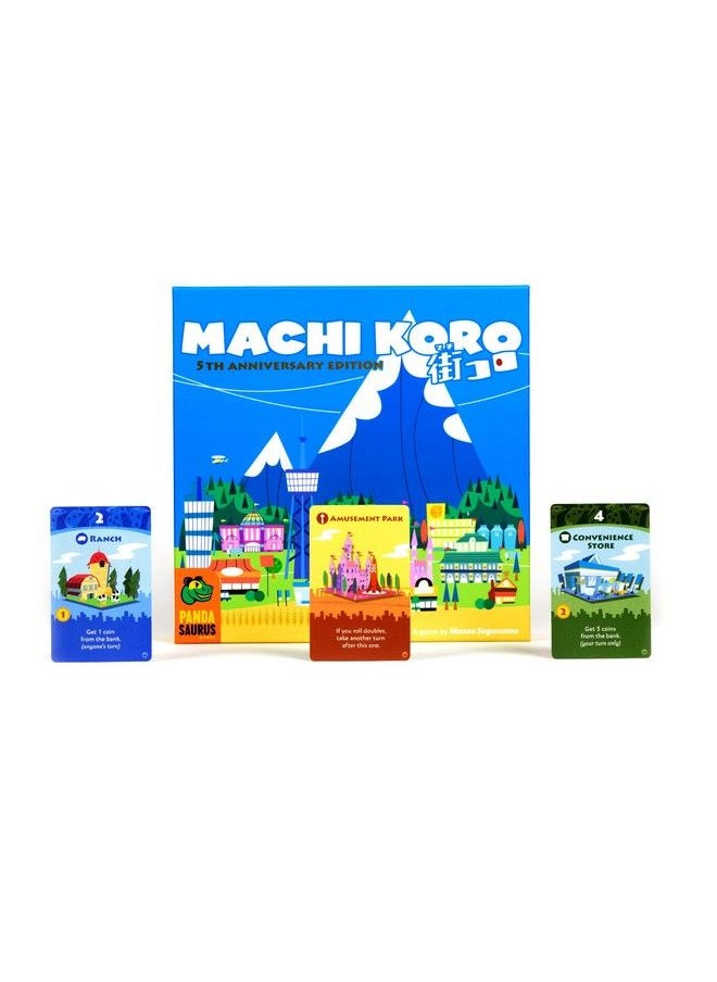 Pandasaurus Games Machi Koro Board Game ; Japanese City Building Strategy Game ; Fast Paced Dice Rolling Game For Adults And Kids ; Ages 8+ ; 2 4 Players ; Average Playtime 30 Minutes ; Made  - Image 3