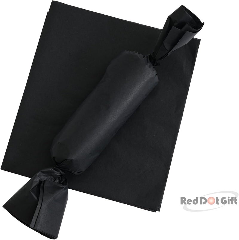 Red Dot Gift® 50cm x 30M Black Color Tissue Paper Roll For Gift Wrapping 17 Grams, Acid-Free for A Variety Of Craft, Art, and Paper Projects, T-shirt wrap (Black, YC024) - Image 4