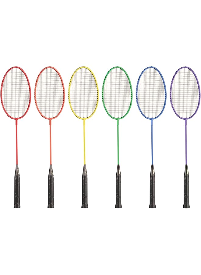 Champion Sports Tempered Steel Badminton Rackets Set Of 6 - Image 2