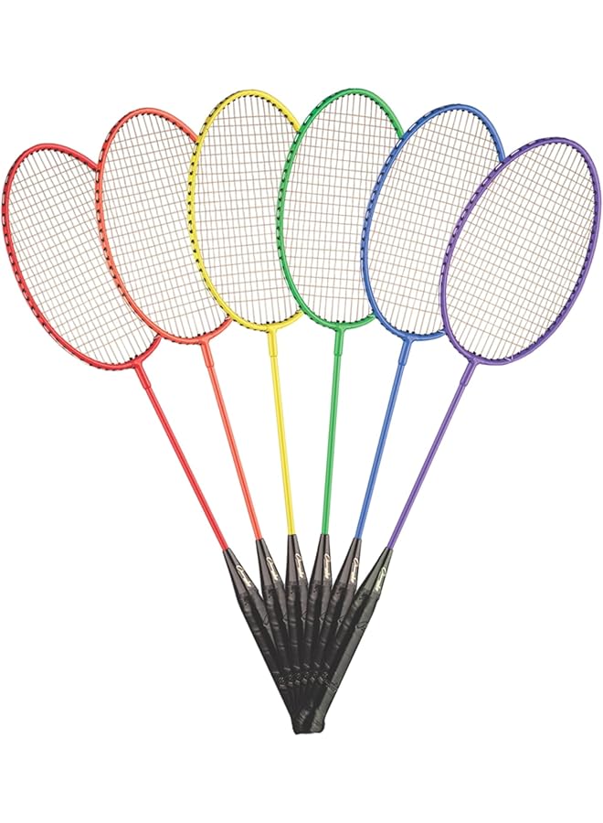 Champion Sports Tempered Steel Badminton Rackets Set Of 6 - Image 3