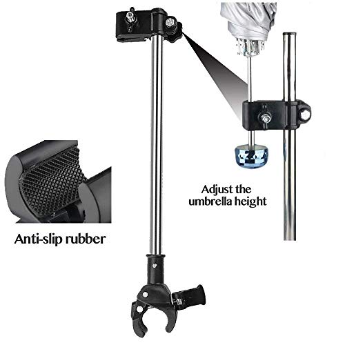 Yobee Adjustable Umbrella Mount Holder No Need Any Tooling to Attach Umbrella Clamp, Umbrella Connector Holder to Wheelchairs, Walker, Rollator, Bike, Pram, Stroller - Image 2