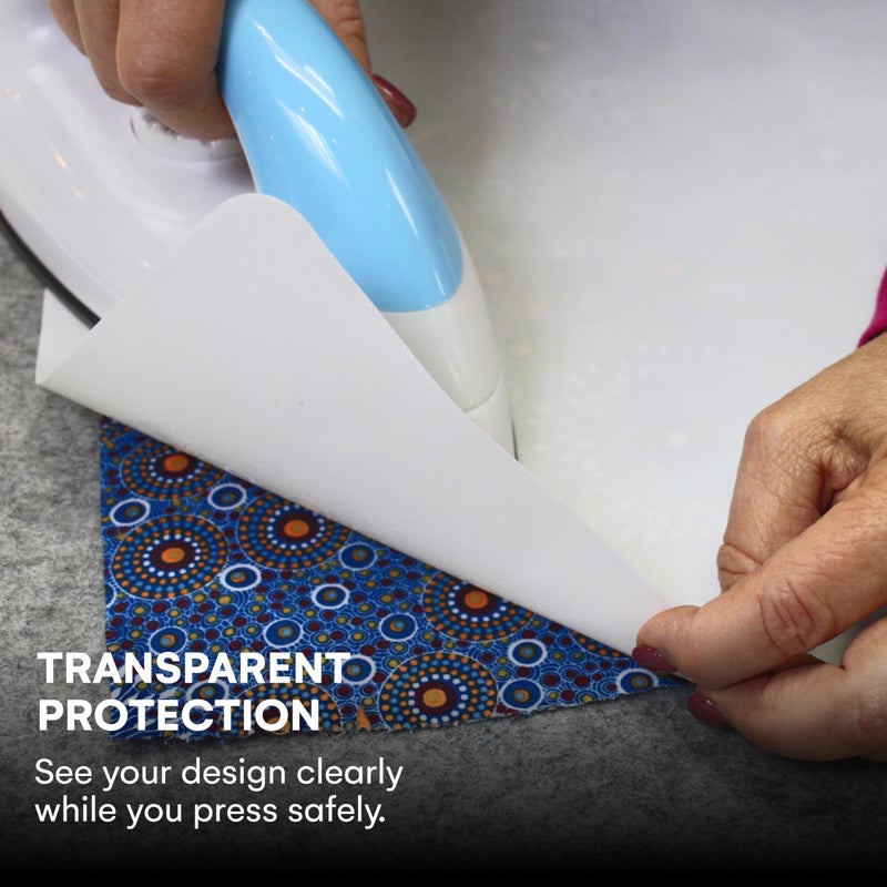 Precision Quilting Tools 3 Pack PTFE Sheet/Teflon Sheets Multiple Sizes. Non Stick Transparent Reusable Sheets, Extra-Thick and Heat Resistant. Great as Applique Pressing Sheet, Heat Press Transfer, Ironing, Arts and Crafts - Image 4