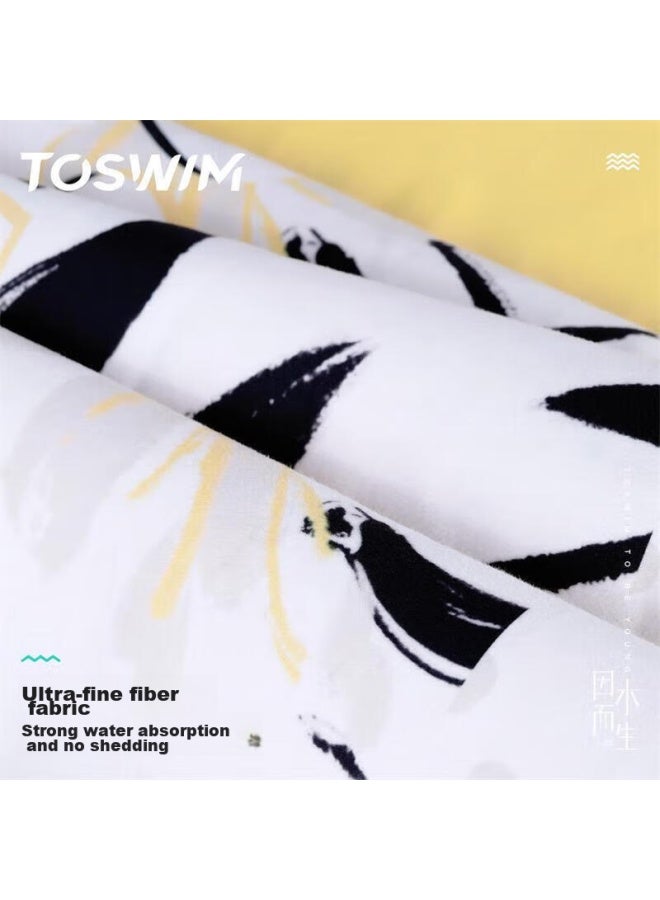 Toswim Quick-drying Bath Towel, Swimming Towel, Sports Fitness Absorbent Towel, Travel Fast-drying Towel, Dynamic Lines - Image 5