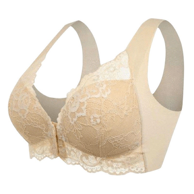 Plus Size Wireless Bra Comfortable Breathable Grey  - Image 3