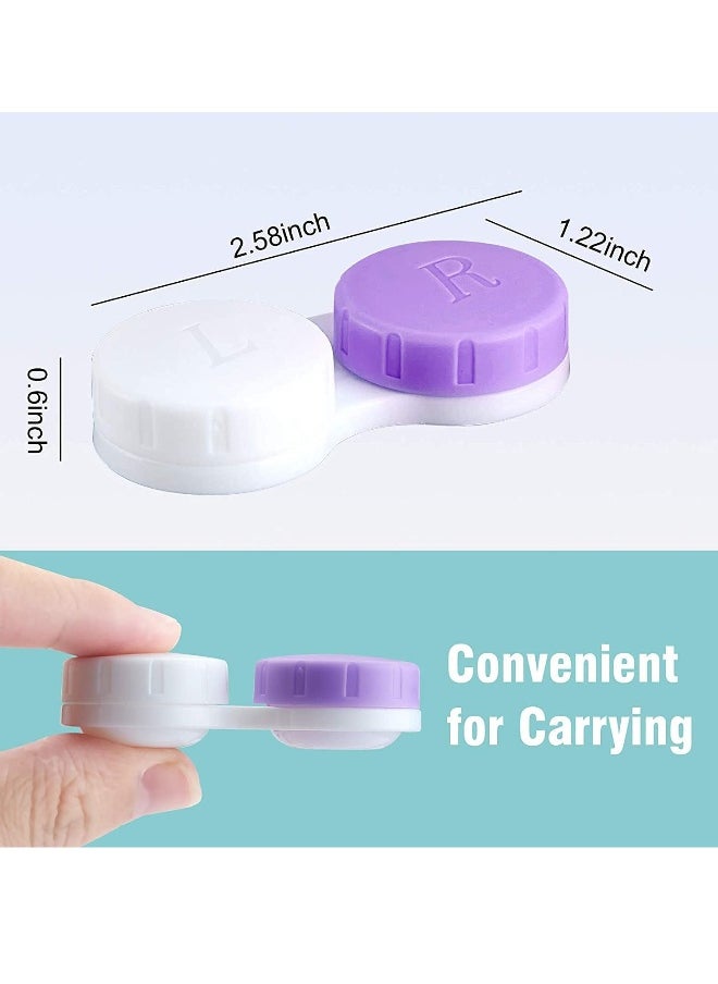 Generic Contact Lens Case12PCS, Box Left/Right Eyes Holder Container, Outdoor Mini Soak Storage Kit for Travel&Home  - Image 3