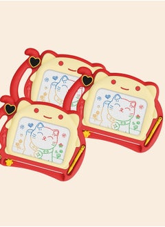 HaveDream Children's Magnetic Drawing Board Toys, Baby Erasable Color Graffiti Writing Board - Red  - Image 3