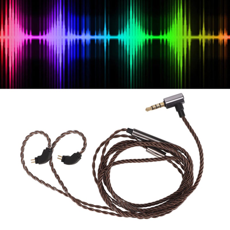Heayzoki كابل Ue3X Ue18 W4R 0.78Mm 2 Pin IEM مع ميكروفون، كابل صوت 3.5Mm لسماعات الرأس - Image 5