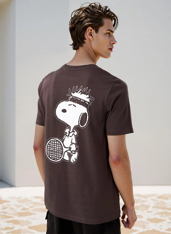 Splash FAV Snoopy Dog Print T-shirt