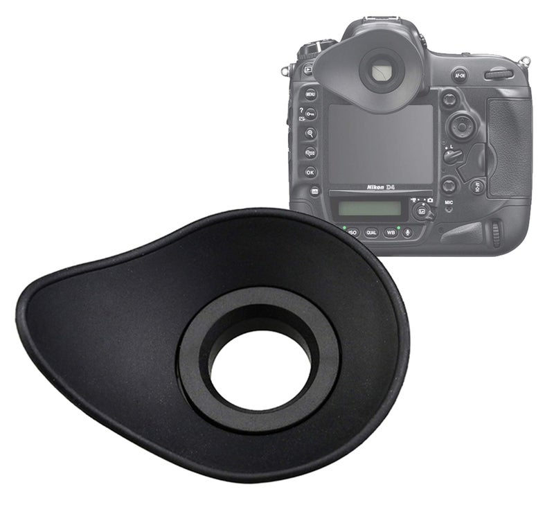 Fotasy JJC EN-DK19 Large Eye Cup, Ergonomic Oval Soft TPU Rubber Eye Piece, D850 Eyecup Viewfinder, DK 19 Replacement, 65*51*34mm, Compatible with Nikon D850 D810 D800E D800 D500 D3 D3S D3X D4 D4S D5 Df - Image 1