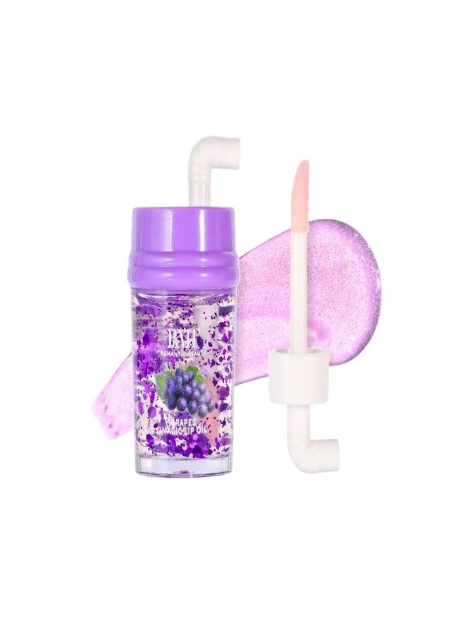 Sweet Fruit Magic Lip Oil by Romantic Beauty Changes colors based on your PH (Grape)