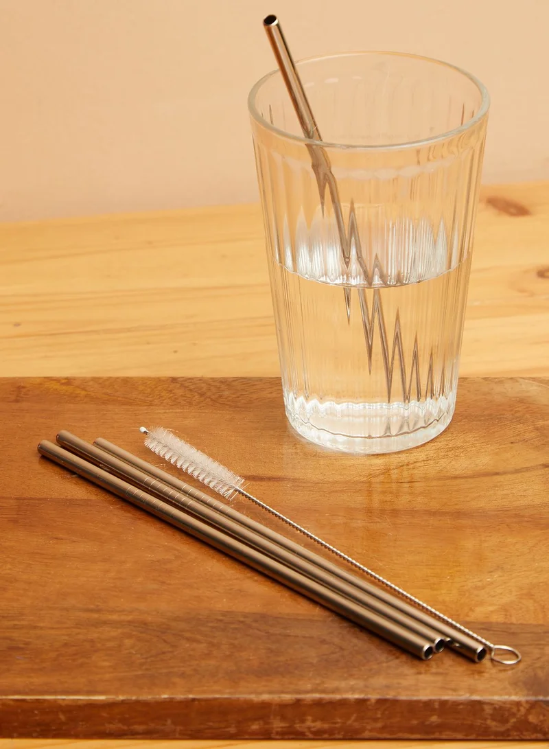 GENTLEMEN'S HARDWARE Travel Metal Straw Set