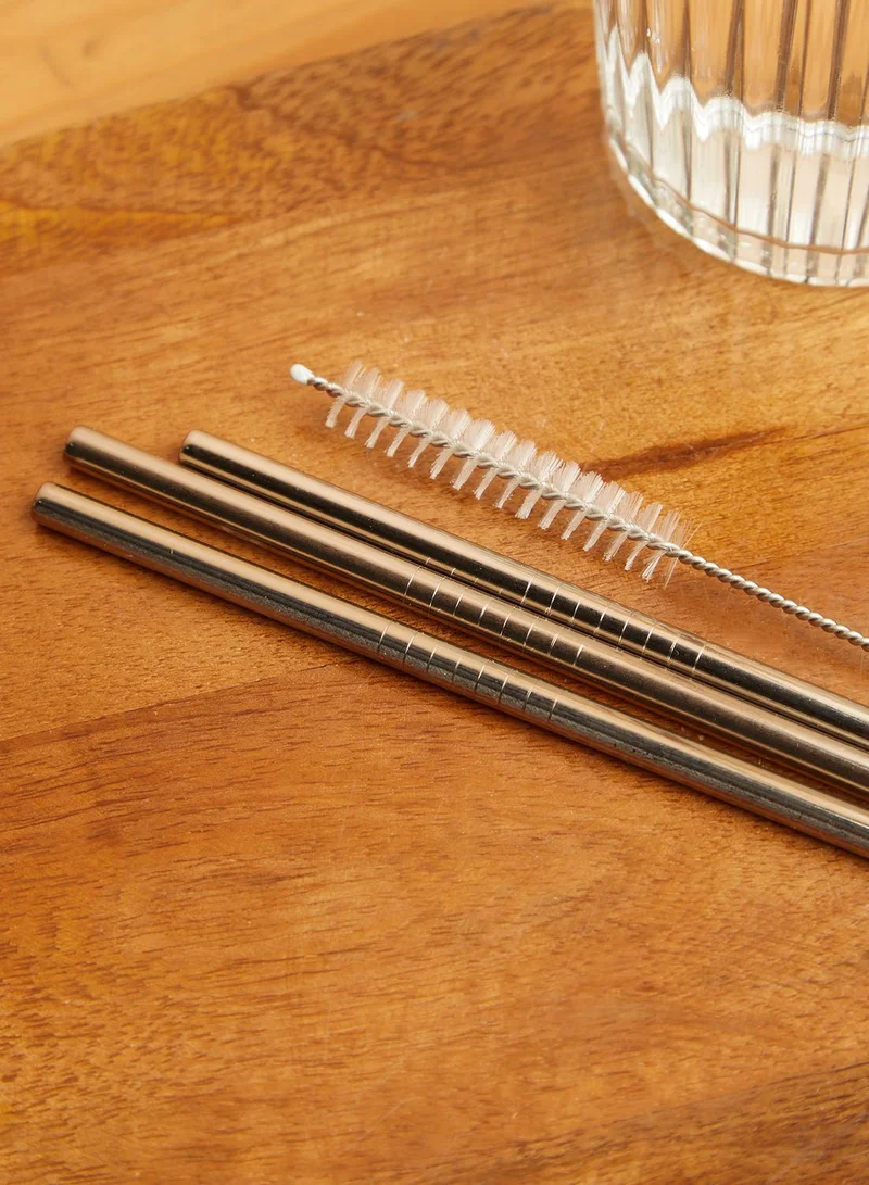GENTLEMEN'S HARDWARE Travel Metal Straw Set
