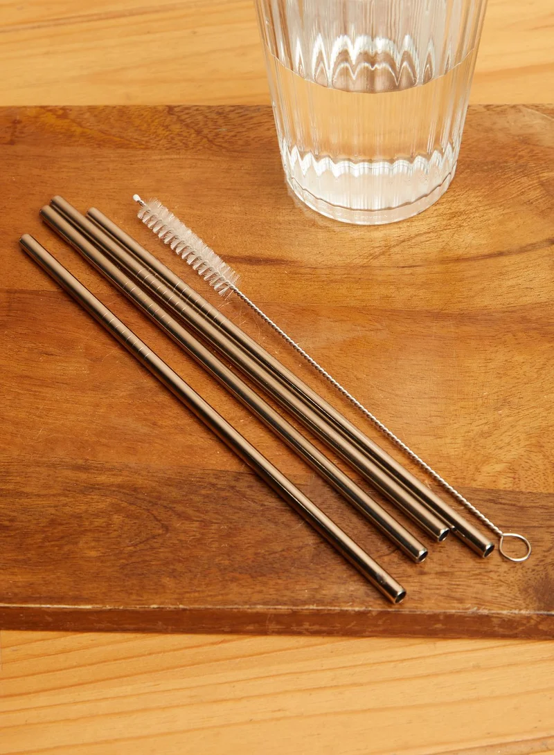 GENTLEMEN'S HARDWARE Travel Metal Straw Set