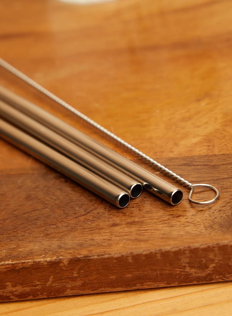 GENTLEMEN'S HARDWARE Travel Metal Straw Set