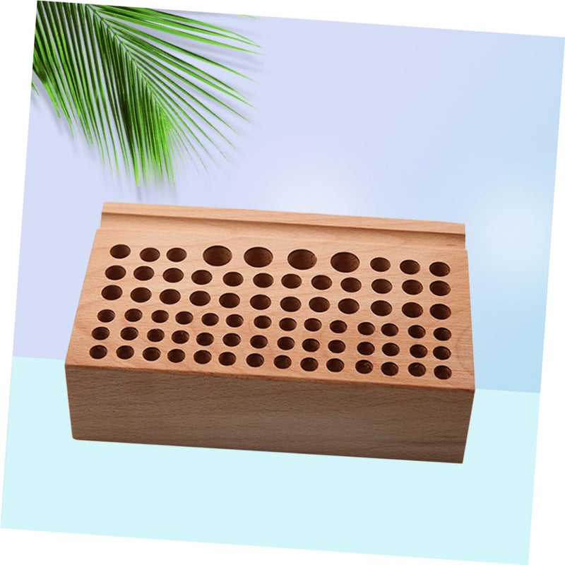 Red Beech 76 Holes DIY Tool Rack for Workshop Storage and Organization - Image 3